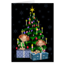 De Feeën van Kerstmis Kaart