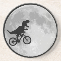 De Fiets & de Maan van de dinosaurus Onderzetters