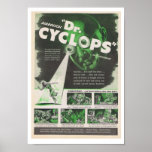 De filmreclame van Dr. Cyclops 1940 Posters