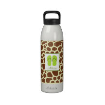 De Fles van de Druk van de giraf & van het Water v Drink Fles