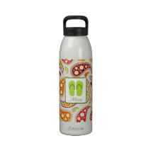 De Fles van Paisley & van het Water van Wipschakel Drink Flessen
