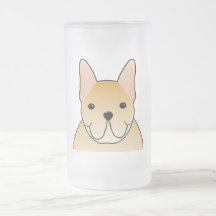 De Franse Buldog van de room. De Cartoon van de ho Beker