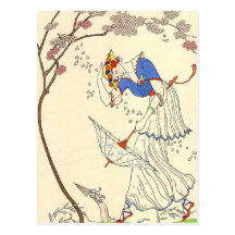 De gagel door George Barbier Wenskaarten