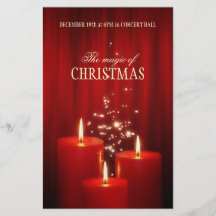 De gebeurtenisvlieger van de Kaarsen van Kerstmis  Folder