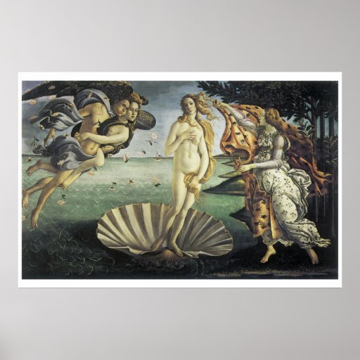De geboorte van Venus Poster