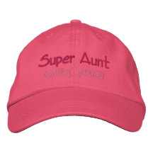 De geborduurde Super Tante had Geborduurde Baseball Petten