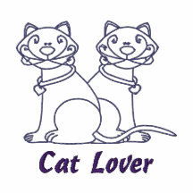 De Geborduurde T - shirts van de kat Minnaar
