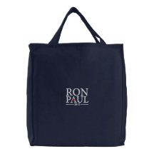 De Geborduurde Zak van Ron Paul 2012 Canvas Tassen