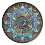 De gekke Kat Dame Animal Jungle Mandala Diner Borden