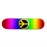 De gekleurde Symbolen van de Vrede Persoonlijk Skateboard