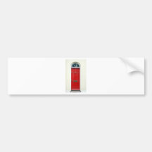 De gekleurde Traditionele Engelse Deur Londen van  Bumperstickers