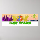 De gelukkige Banner van de Partij van de Draak van Poster