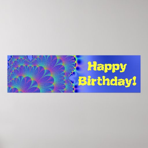 De gelukkige Banner van de Verjaardag Plaat