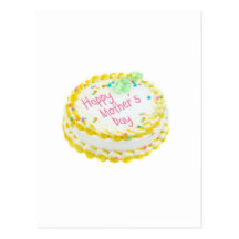 De gelukkige cake van het Moederdag Wenskaarten