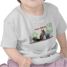 De gelukkige Eekhoorn van de Verjaardag Shirt