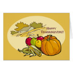 De gelukkige kaart van de Thanksgiving
