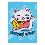 De gelukkige kat van Neko van Maneki Wenskaart