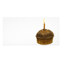 De gelukkige Muffin van de Verjaardag Foto Kaart