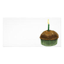 De gelukkige Muffin van de Verjaardag Persoonlijke Fotokaart