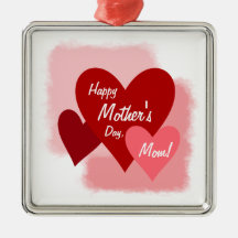 De gelukkige Sjablonen van het Moederdag Ornament