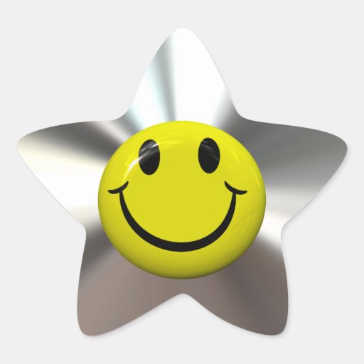 De gelukkige Stickers van de Ster van de Pret van 