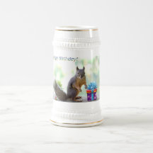 De Gelukkige Verjaardag van de eekhoorn! Koffie Mok