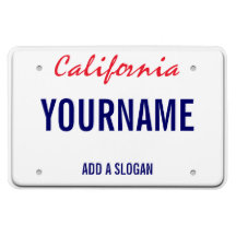 (De gepersonaliseerde) Nummerplaat van Californië Vinyl Magneet