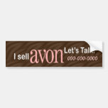 De gepersonaliseerde Sticker van de Bumper van Avo Bumpersticker