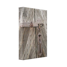 De gesloten Houten Druk van het Canvas van de Deur Gallerij Wrapped Canvas