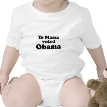 De gestemde T-shirt Obama van Yo mamma's over