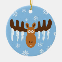 De Geweitakken van Head_Icicle van Amerikaanse ela Ornament