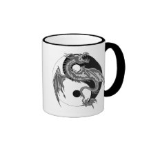 De Gift van Yin Yang van de draak Koffie Beker