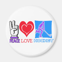DE GIFTEN VAN HET HOCKEY VAN DE LIEFDE VAN DE VRED MAGNETEN