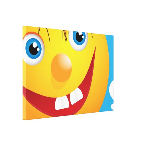 De glimlach van Smily Canvas Afdrukken
