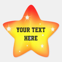De gloeiende Sticker van de Ster