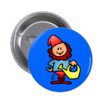 De gnoom van de tuin buttons