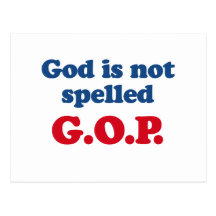 De god is geen gespelde GOP Wens Kaarten
