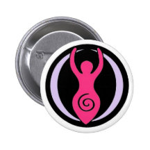De Godin van de maan Speldbuttons
