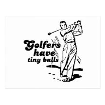 De golfspelers hebben uiterst kleine ballen wens kaarten