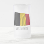 De Golvende Vlag van België met Naam Koffie Bekers