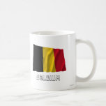 De Golvende Vlag van België met Naam Koffie Mok