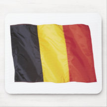 De golvende Vlag van België Muis Mat