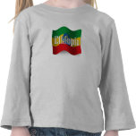 De Golvende Vlag van Ethiopië T Shirts