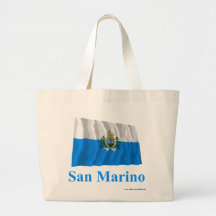De Golvende Vlag van San Marino met Naam Draagtas