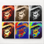 De Gorilla's van het pop-art Muismatten