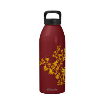 De gouden Fles van de Vrijheid van Bladeren 32oz Drink Flessen