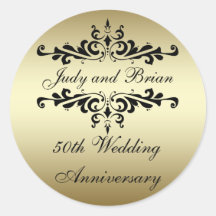 De gouden Zwarte 50ste Stickers van de Verjaardag 