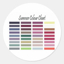 De Grafiek van de Kleur van de zomer Stickers