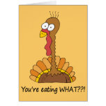 De grappige Aangepaste kaart van de Thanksgiving -