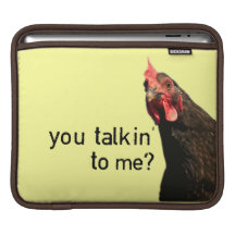 De grappige Kip van de Houding iPad Sleeve